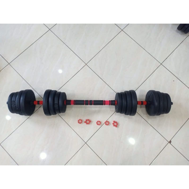 Dumbell Set Plastik 30kg PVC