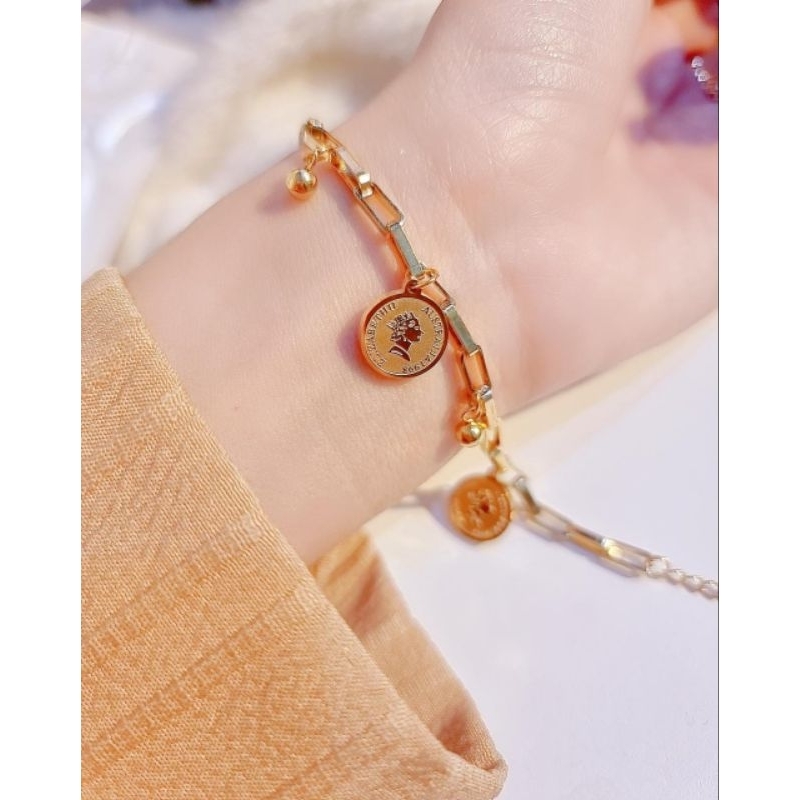 Gelang Tangan Versace Titanium Anti Karat Dan Luntur