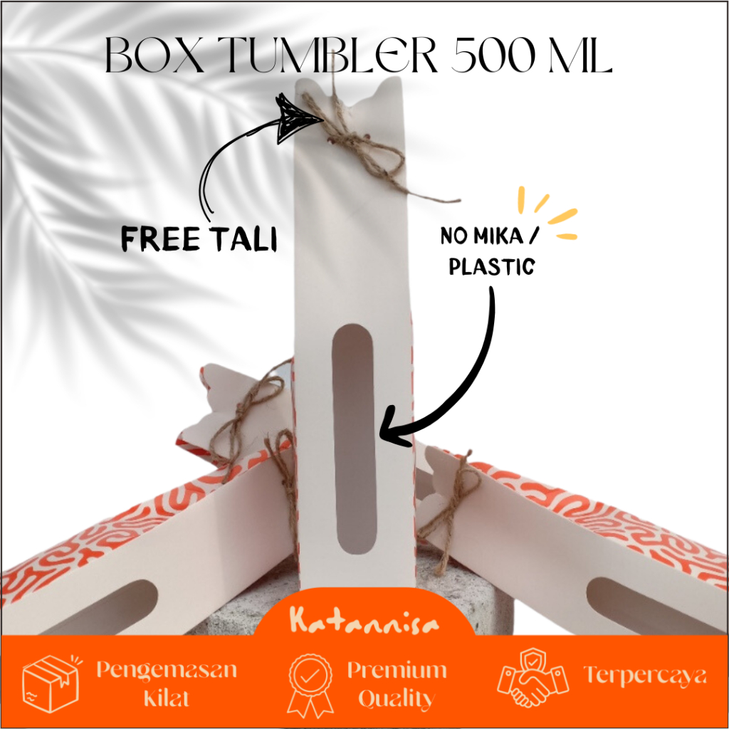 KATANNISA Box Packaging Souvenir Hampers Botol Minum Tumbler Payung Sajadah Kaos Baju Modern Unik Ae