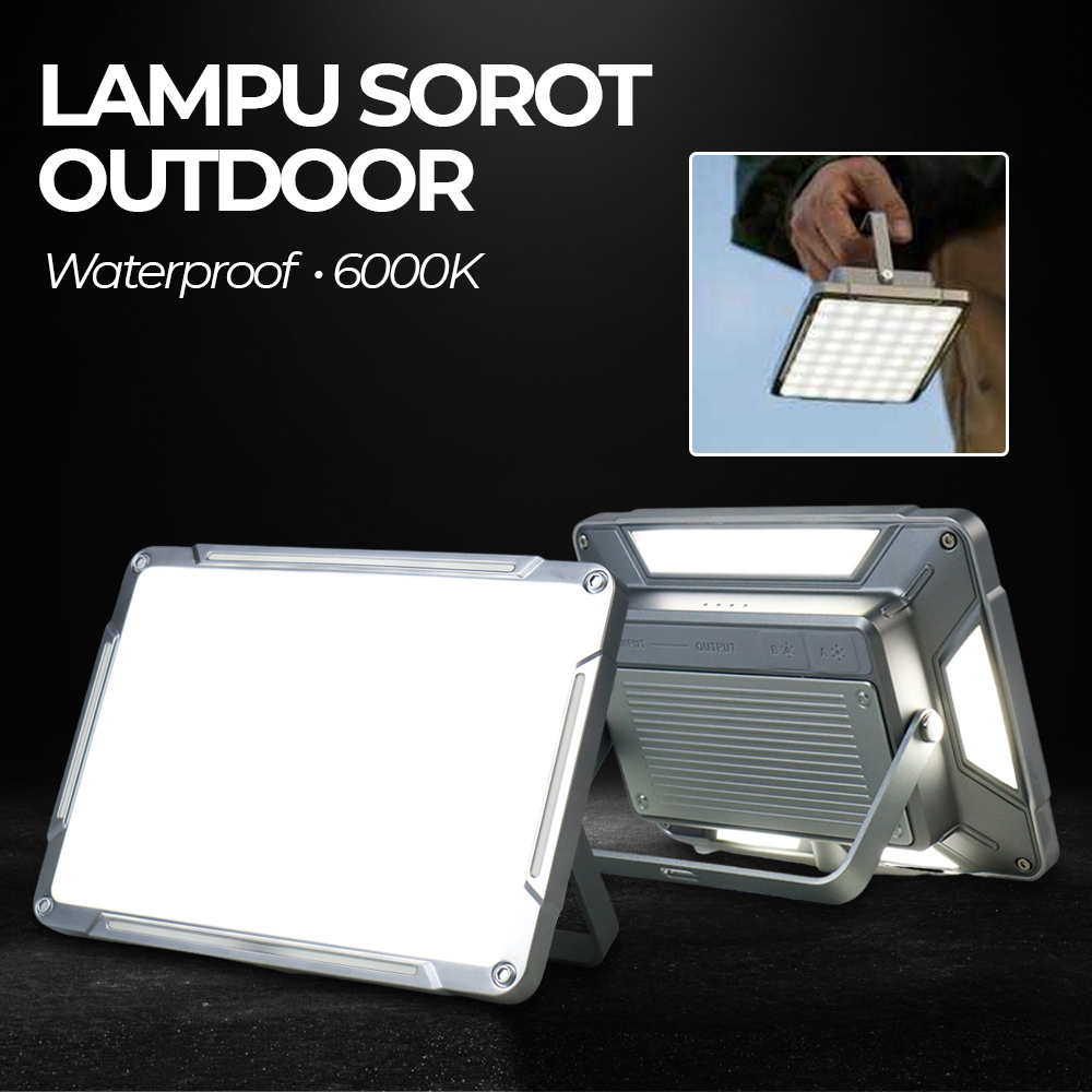 Lampu Sorot LED Outdoor Floodlight Waterproof 6000K Gray 382 Viugreum