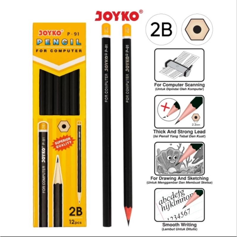 

Joyko Pencil P-91 - Pensil Serut