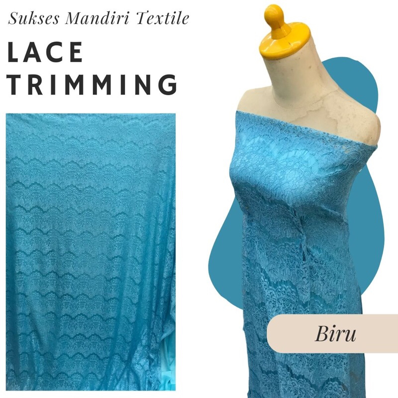 Brokat Lace trimming/ Lace pinggiran/ Lace renda trimming Renda Meteran / Kain Renda / Renda Brokat 