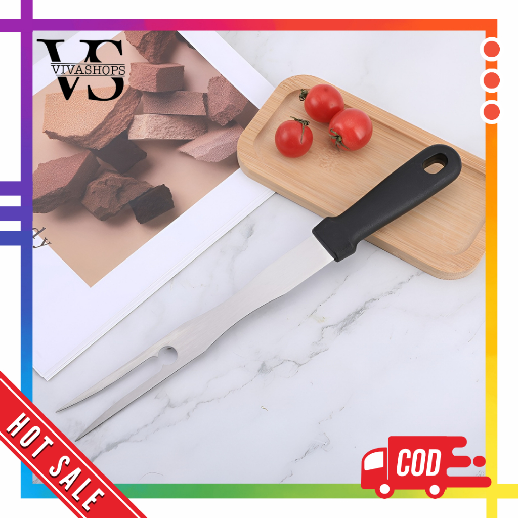 Garpu Daging Steak Panggang BBQ / Garpu Daging Barbeque Tusuk Daging Garpu Jumbo Stainless