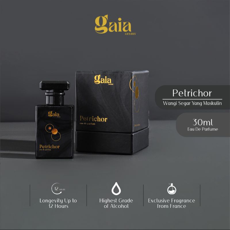 Dapat.2 GAIA Luxury 30ml dan 30ml EarthTone Perfume- Petrichor Eau de Parfum 30ml