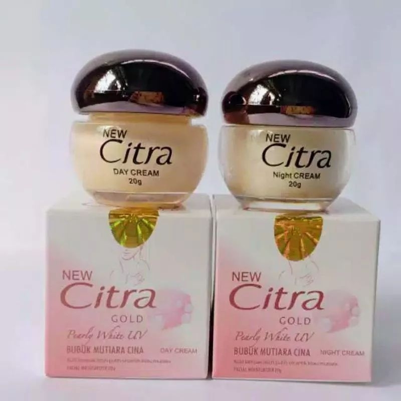 Citra Gold Bubuk Mutiara Cina Krim pagi Dan Krim Malam BPOM