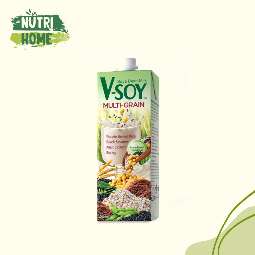 

V-SOY Soya Bean Milk Multi Grain 1 Liter - Susu Kedelai