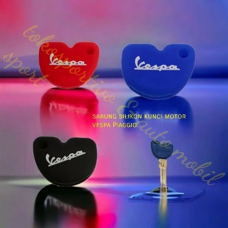 SILIKON CASING COVER KUNCI REMOTE MOTOR VESPA,VESPA S,LX,LX,GTS,SPRINT, PRIMAVERA