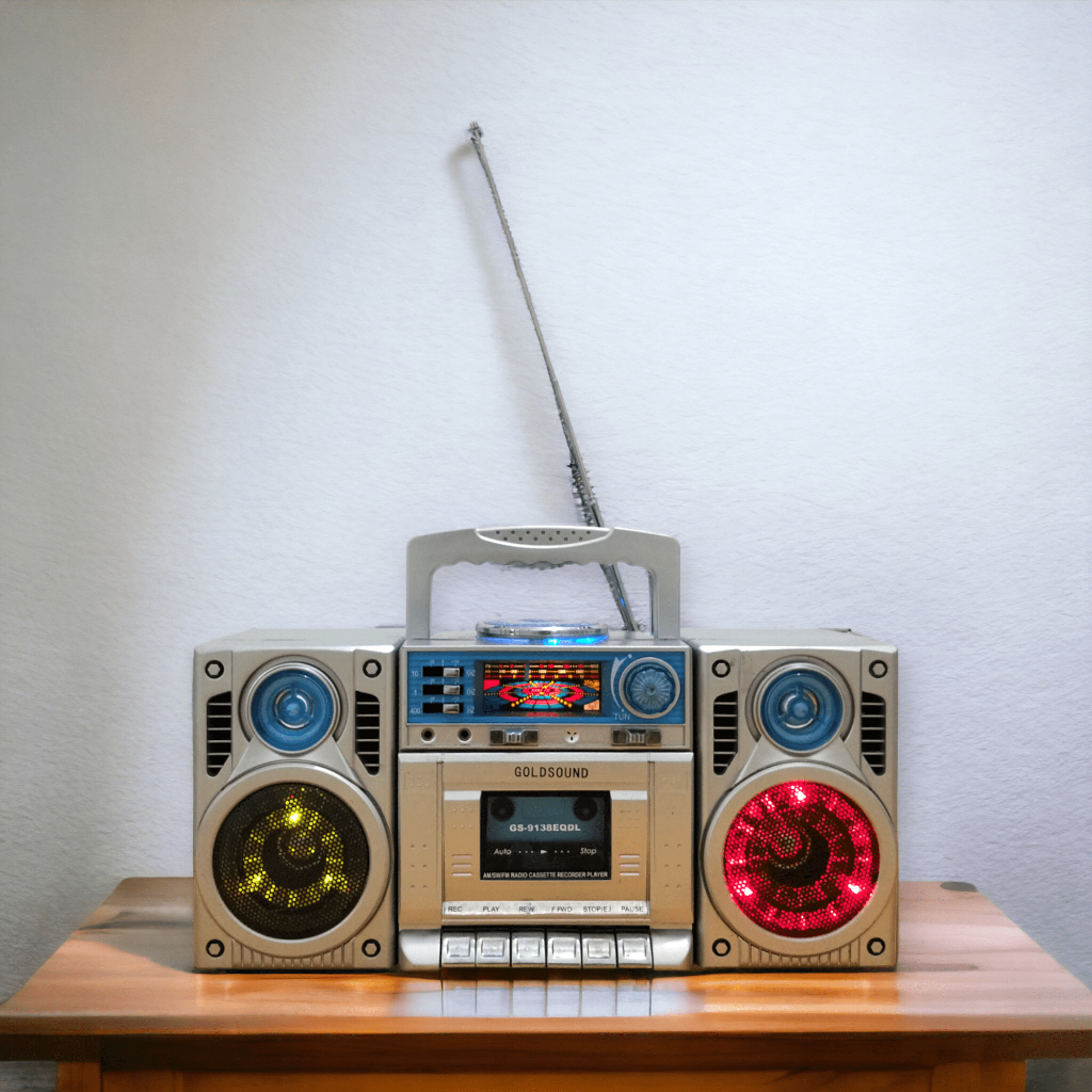 Radio Portable Radio Tape FM AM SW Pemutar Kaset Bentuk Compo Double Speaker GS9138