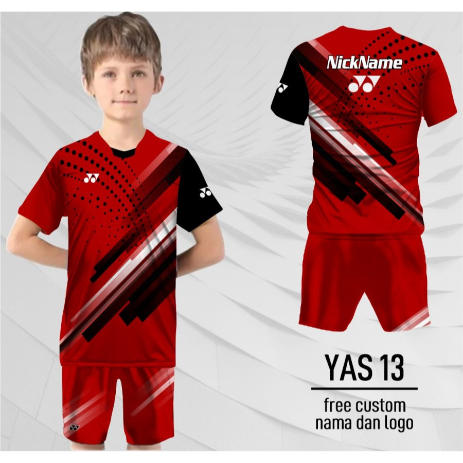 Setelan jersey anak badminton kaos yonex baju bulutangkis