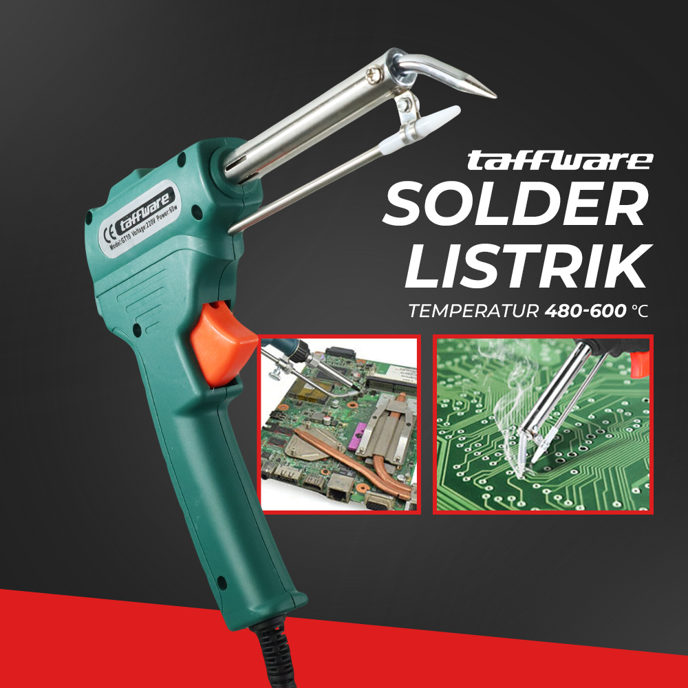 Solder Listrik 60W Otomatis Model Gun Taffware Solder Listrik Tembak