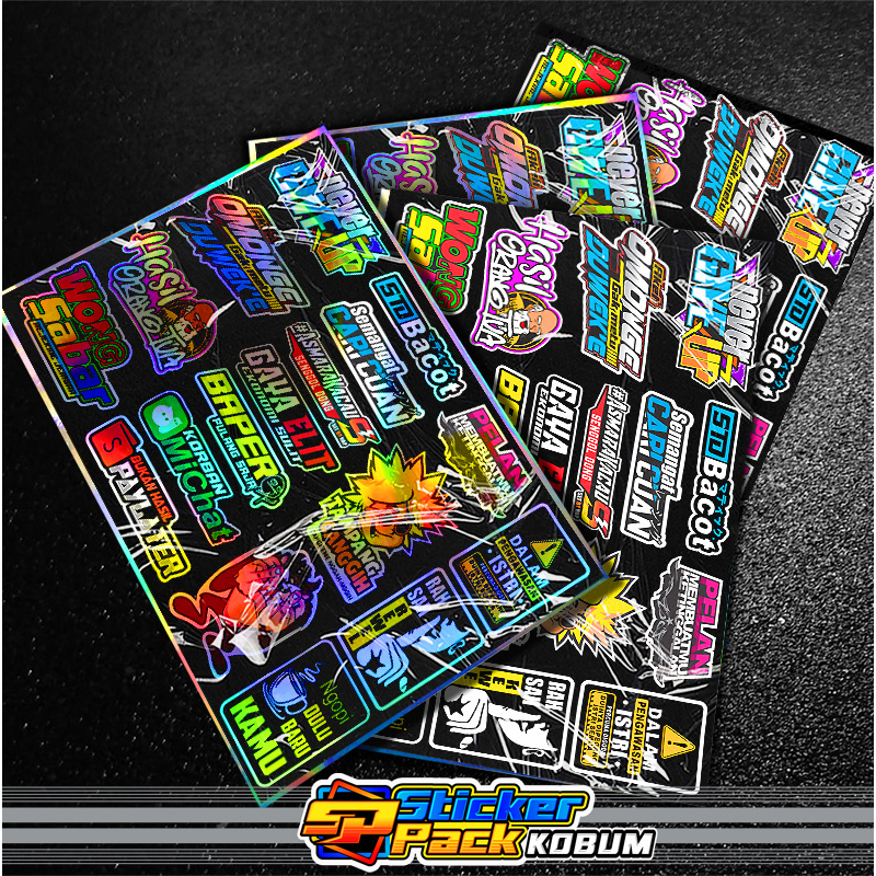 STIKER PACK KEREN STIKER VIRAL STIKER PAKETAN STIKER MOTOR VIRAL