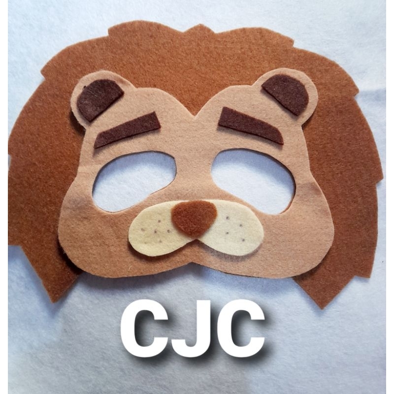 topeng singa/topeng flanel karakter