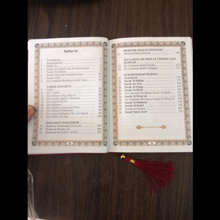 paket buku yasin dan tahlil + dompet hardcover oskar 176 hal glossy