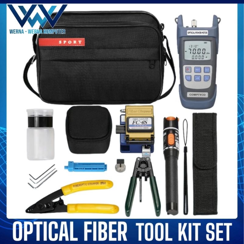 FTTH Tool Kit FTTH TOOL kit SET lengkap OPM VFL cleaver FO / Toolkit Fiber Optic & CCTV