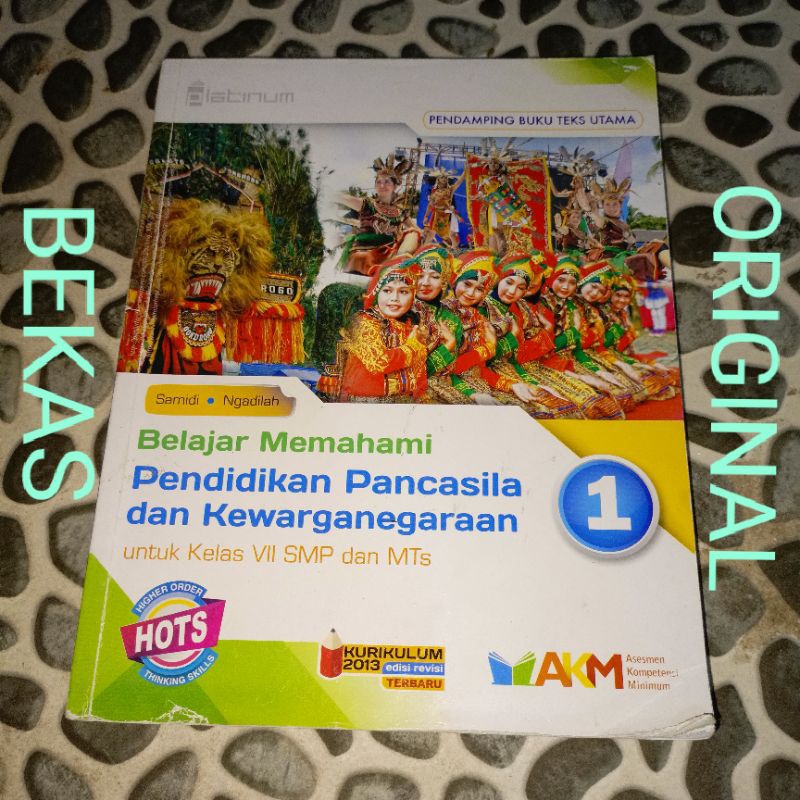 Buku Belajar Memahami Pendidikan Pancasila Dan Kewarganegaraan PPKN PKN Kelas 7 VII 1 I SMP Penerbit
