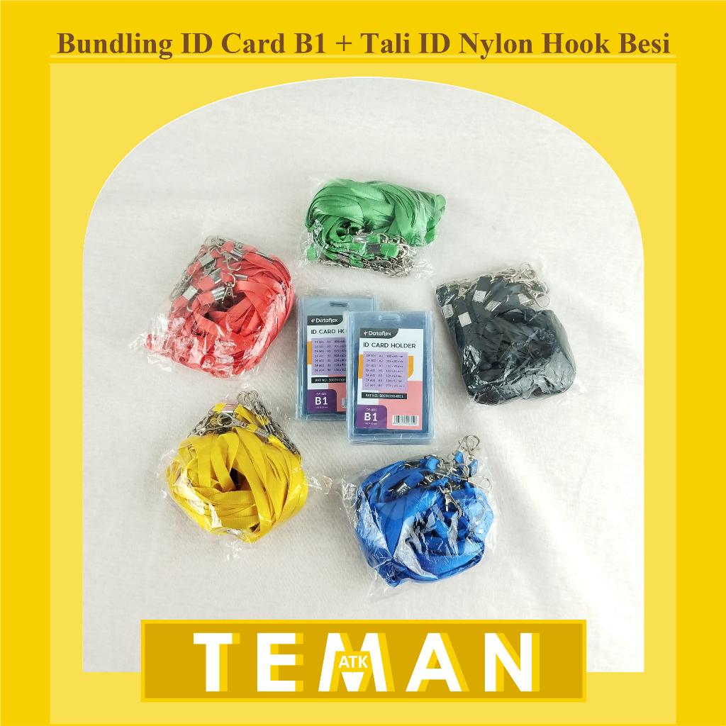 

Bundling ID Card B1 + Tali ID Nylon Hook Besi [NYLK]