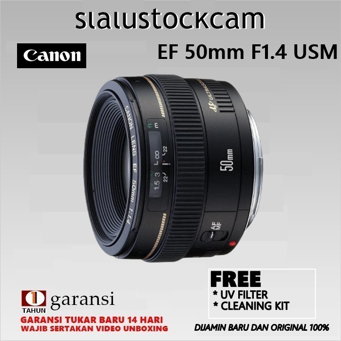 Canon EF 50mm F1.4 USM - Lensa canon DSLR EF 50mm f/1.4 USM Ultrasonic