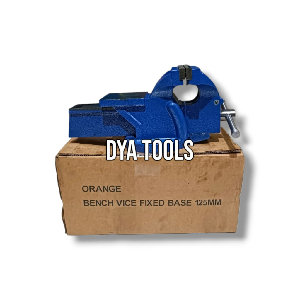 Ragum / Catok Besi 5" / Catok Meja / Vice table Orange 5 inch