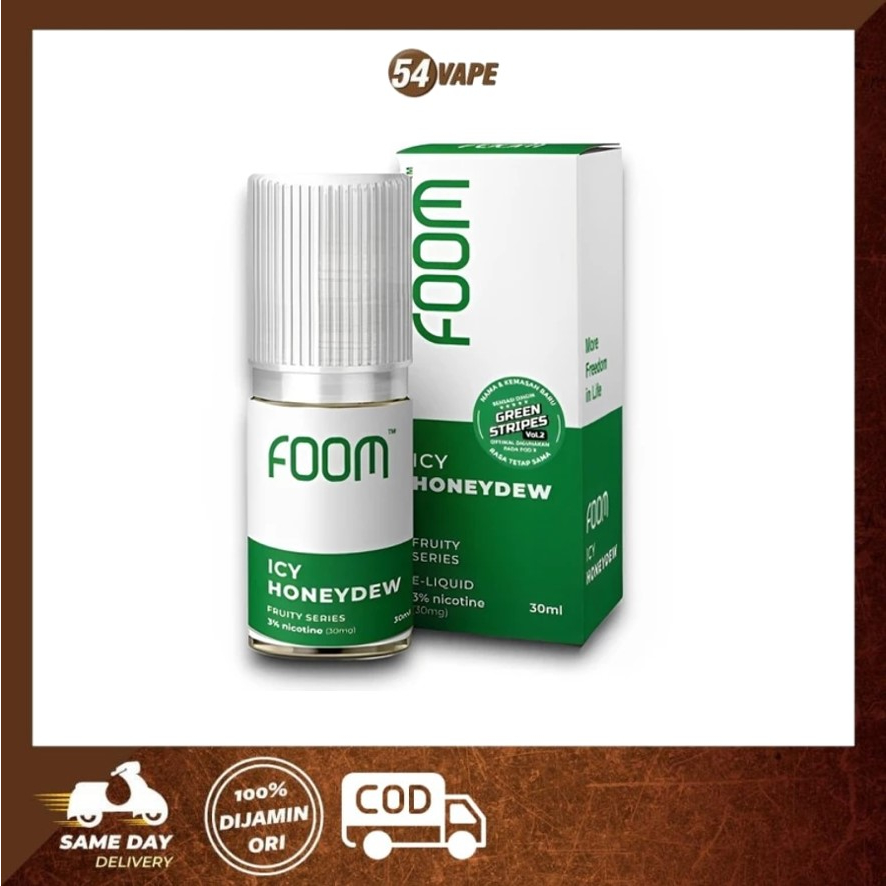 Sukses Gemilang853- Liquid FOOM Saltnic Icy Honeydew 30ml 30mg