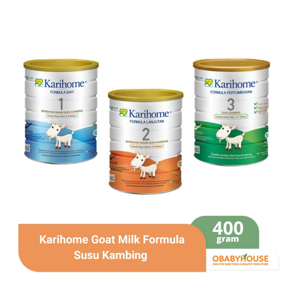 

Karihome Goat Milk Formula Susu Kambing 400 gram