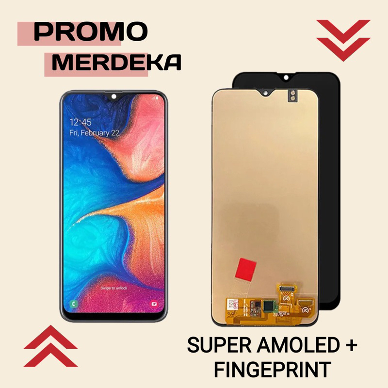 LCD TOUCHSREEN SAMSUNG A50 AMOLED BISA FINGERPRINT SUPER TIPIS