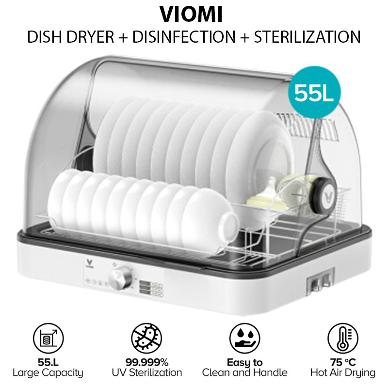 VIOMI Dishes Disinfection 99.99% UVC Sterilization Cabinet English
