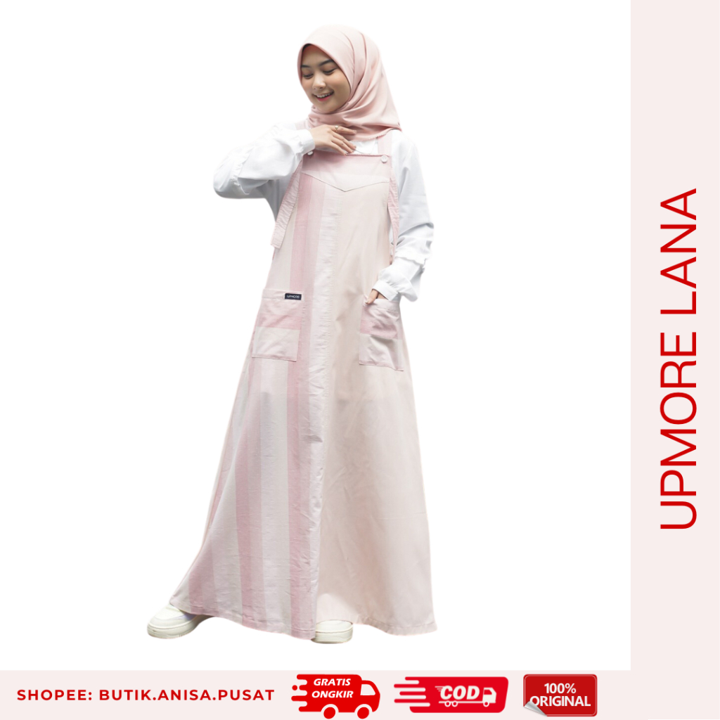 UPMORE LANA OVERALL Pearl Gamis Wanita Overal