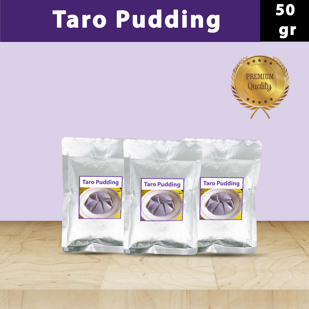 

Bubuk Puding Taro Instant Pudding Mix Powder Sachet