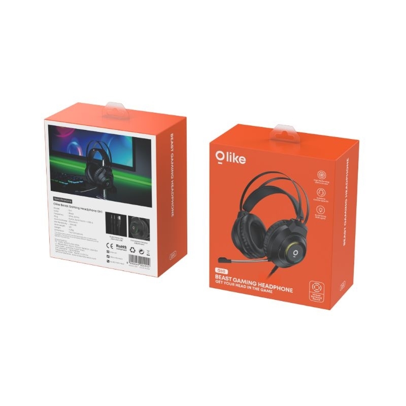 Olike GH1 Headset Headphone Gaming Extra Bass