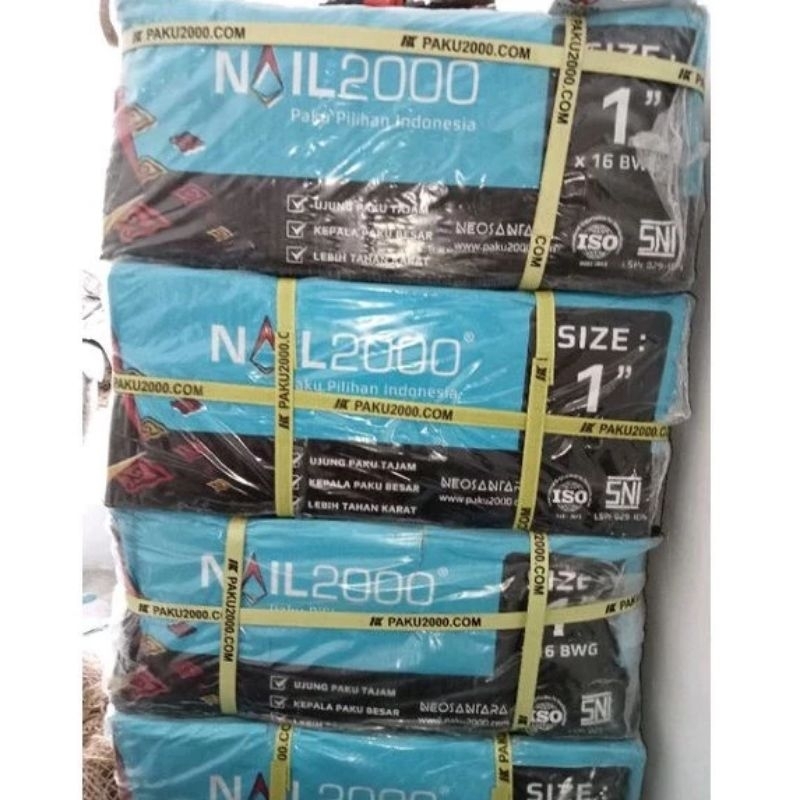 paku kayu nail 2000 1 inch (2,5cm) 1 dus isi 30 kg