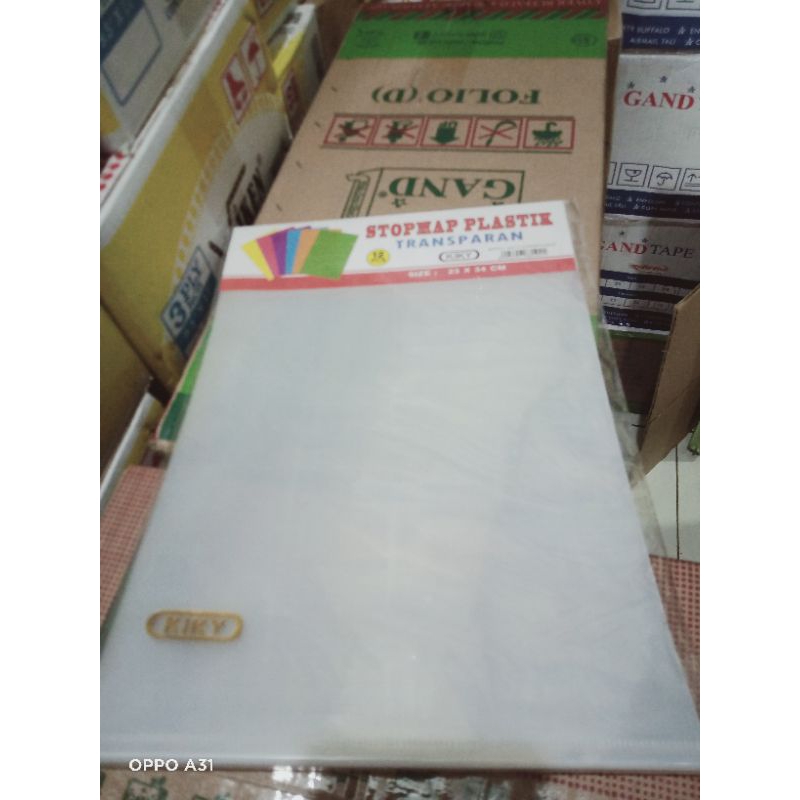 

stop map plastik transparan folio kiky 1 pack