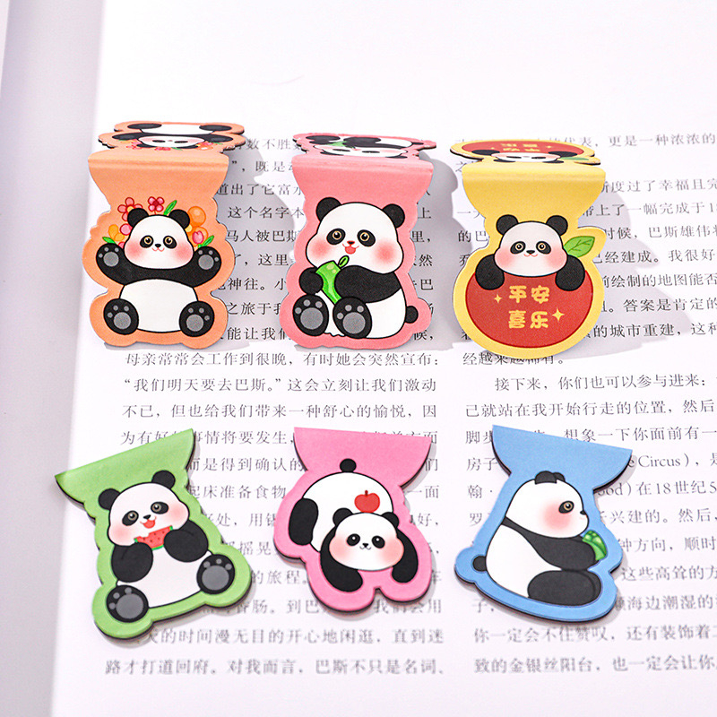

Cute Panda Bookmark Pembatas Buku Magnet