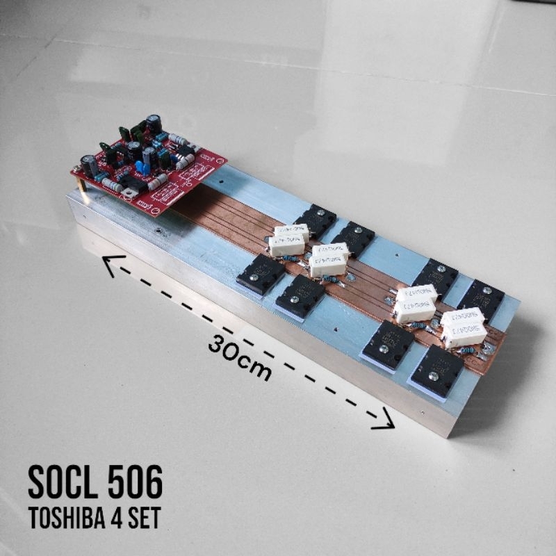 KIT POWER AMPLIFIER , SOCL 506 Lengkap TR Final Toshiba 4 Set