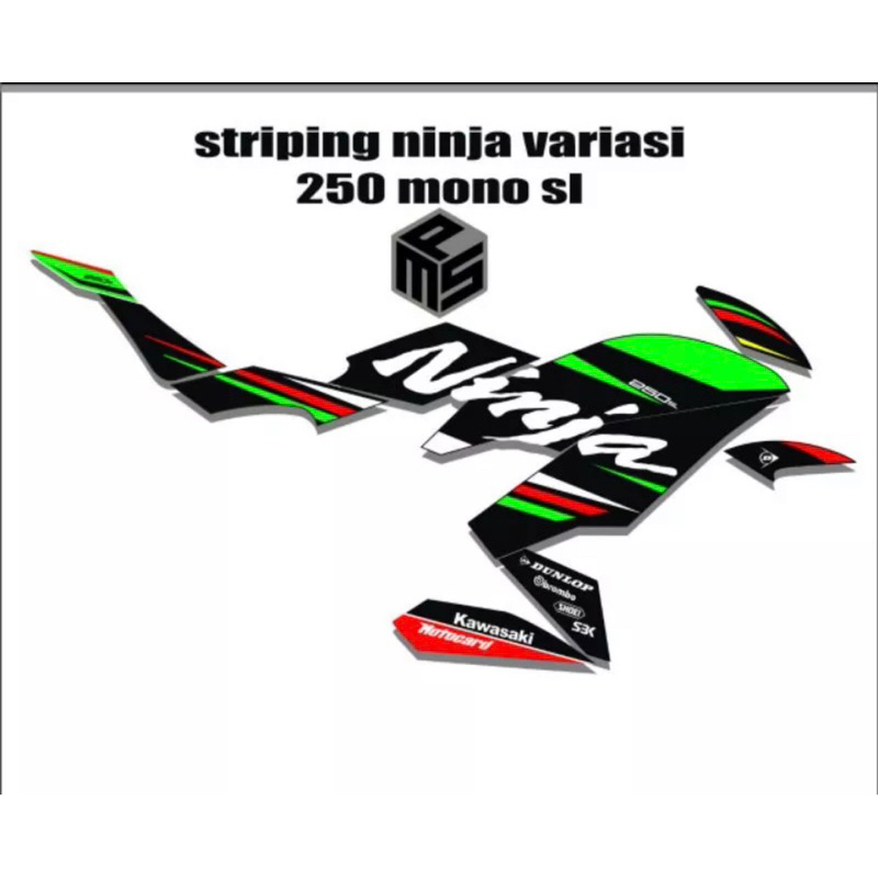 decal for ninja 250rr mono/sl
