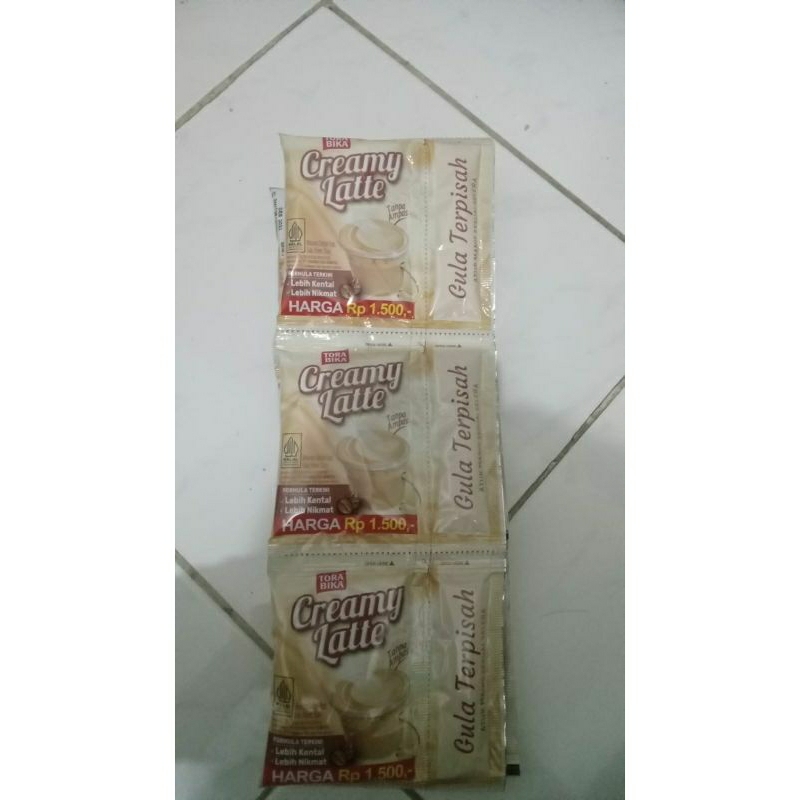 

Torabika creamy latte 25gr per renteng