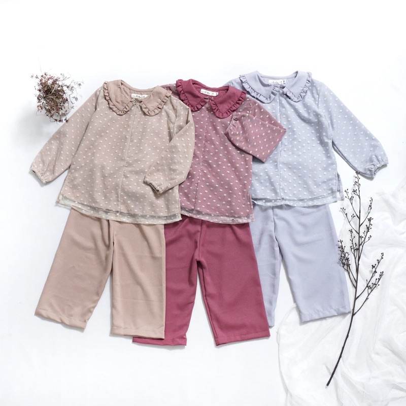 Fashababy - Ciakidz - Celine set - Set anak perempuan - Set baju Muslim - Baju Muslim Perempuan - Se