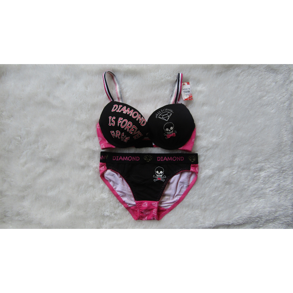 BRA SET AIMER FEEL BY SOCKKOBE JAPAN 601-CP SIZE 30D (D65)