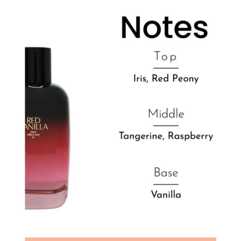 Tebus murah Parfum Zara Ori Red Vanilla, Orchid, Oriental, Tuberose 90 ml