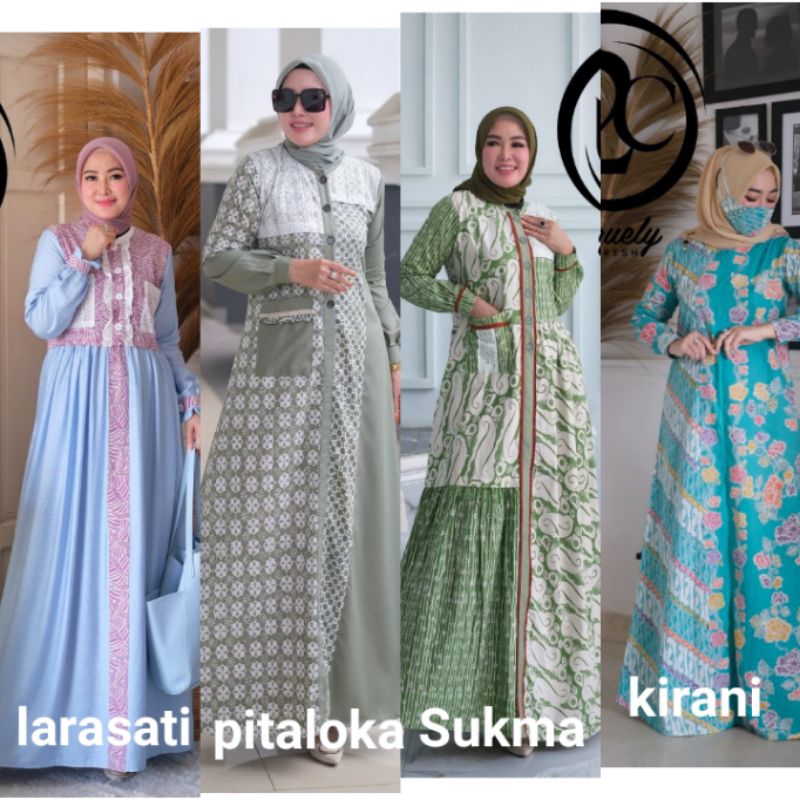 Pitaloka // LARASATI // Sukma // Kirani gamis batik by U2C original