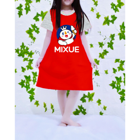 Daster anak perempuan mixue lucu 3-12  tahun