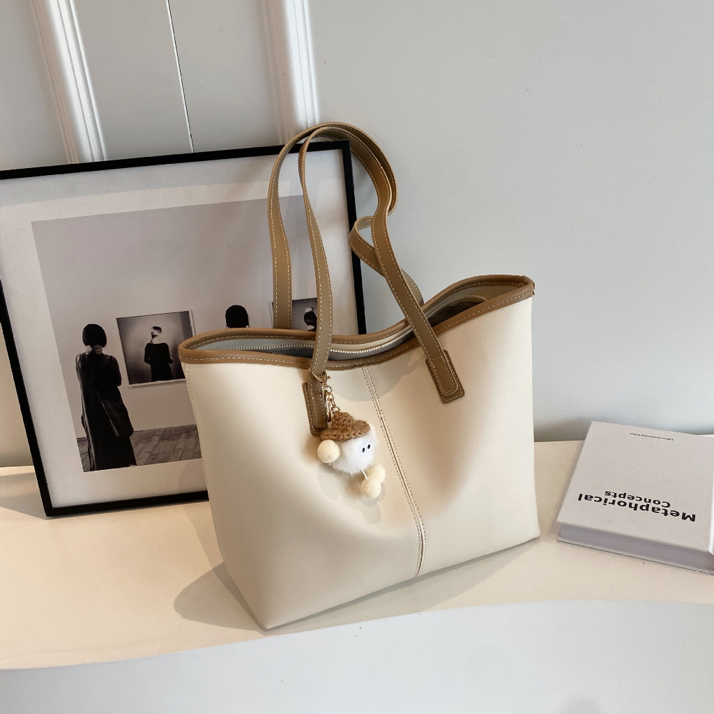 Premium Tas Tote Bag Wanita Polos Kantoran / Kuliah Tas Wanita Import Kualitas Premium Tas Wanita