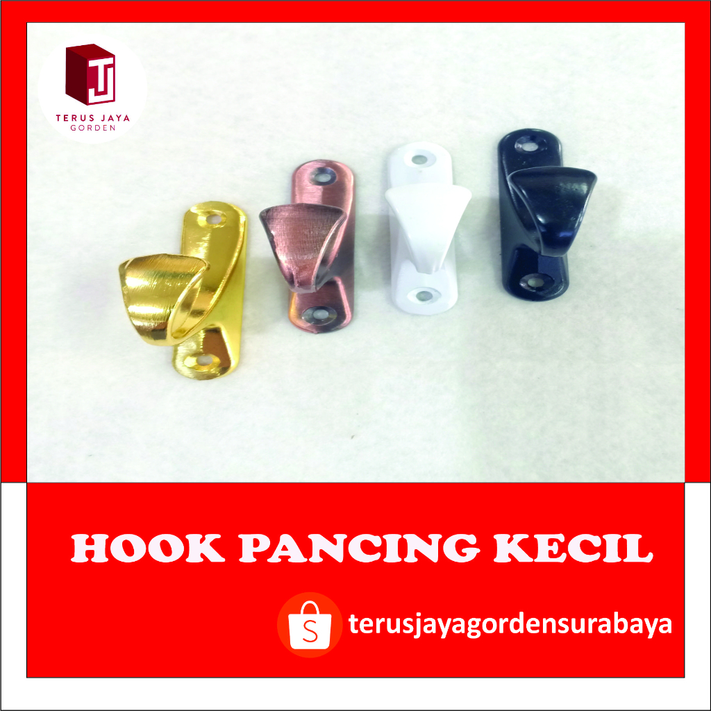 Hook Gorden Model Pancing Kecil / Hook Besi Gorden Minimalis / Hook Hanger / Cantolan Gorden Besi Mu