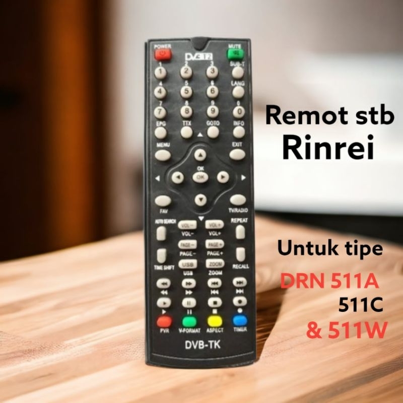 remote set top box rinrei drn 511A/511C/511W