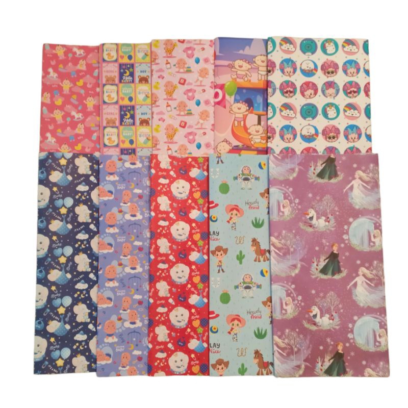 

Kertas Kado - Kertas Kado Jumbo Sansan Wawa Motif (Motif chat seller)