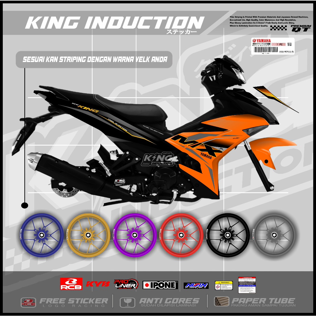 (KODE 01) STRIPING YAMAHA MX KING / SNIPER 150 MXi / EXCITER 150 / Y15ZR