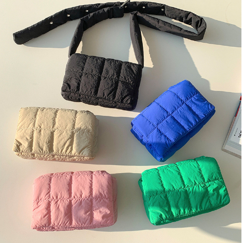 Mores Tas Selempang Mini Puffy Bag Gaia Slingbag Wanita Small Size Import Korean Style Premium