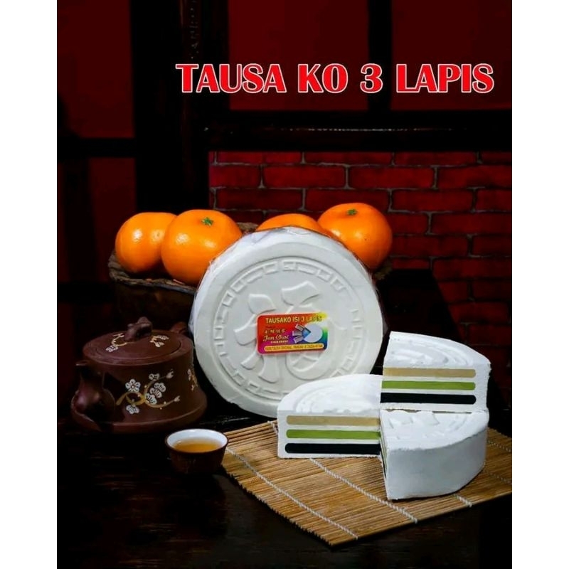

Tausako isi 3 Lapis / Tausakoh / Tausa Koh / Kue Bulan / Mooncake / Moon Cake / Nyiet Ko / Nyiat Ko