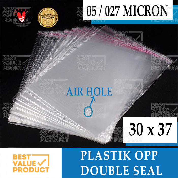

(Termurah) TEBAL Plastik opp lem 05 30x37 / plastik opp baju / plastik undangan 30 x 37