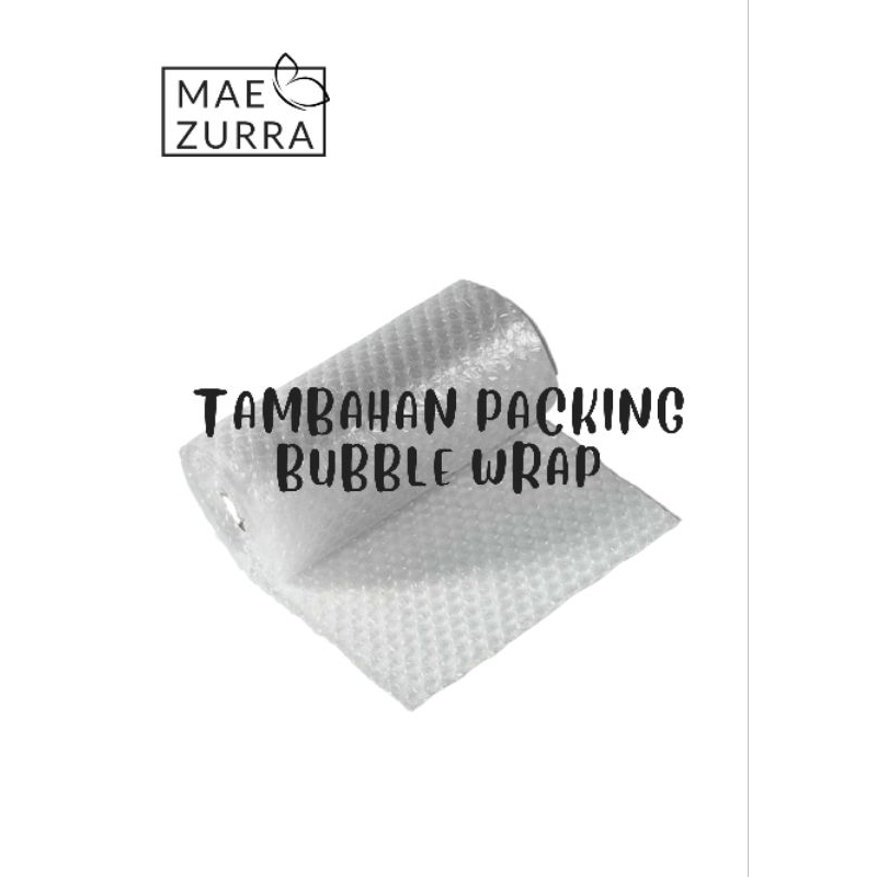 

Extra Bubble Wrap untuk packing