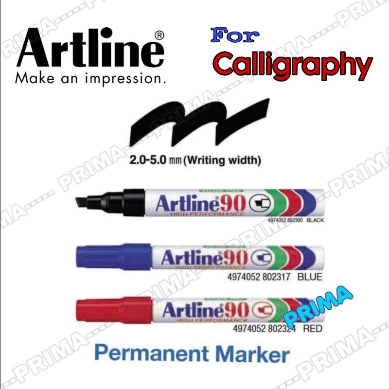 

SPIDOL KALIGRAFI PERMANEN ARTLINE (TERSEDIA 3 WARNA)